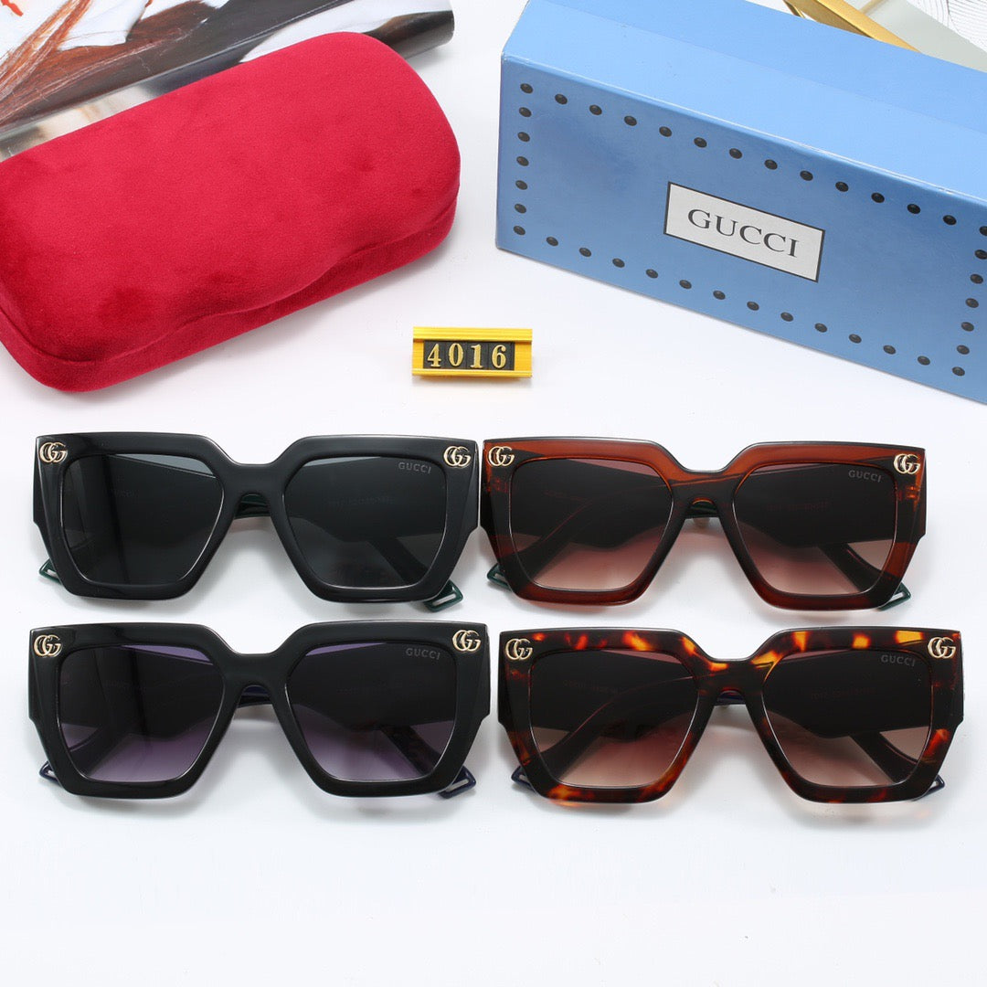 Fashionable wide temple sunglasses 4016