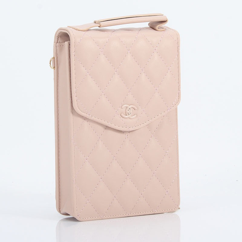 Luxury diamond leather mobile phone bag