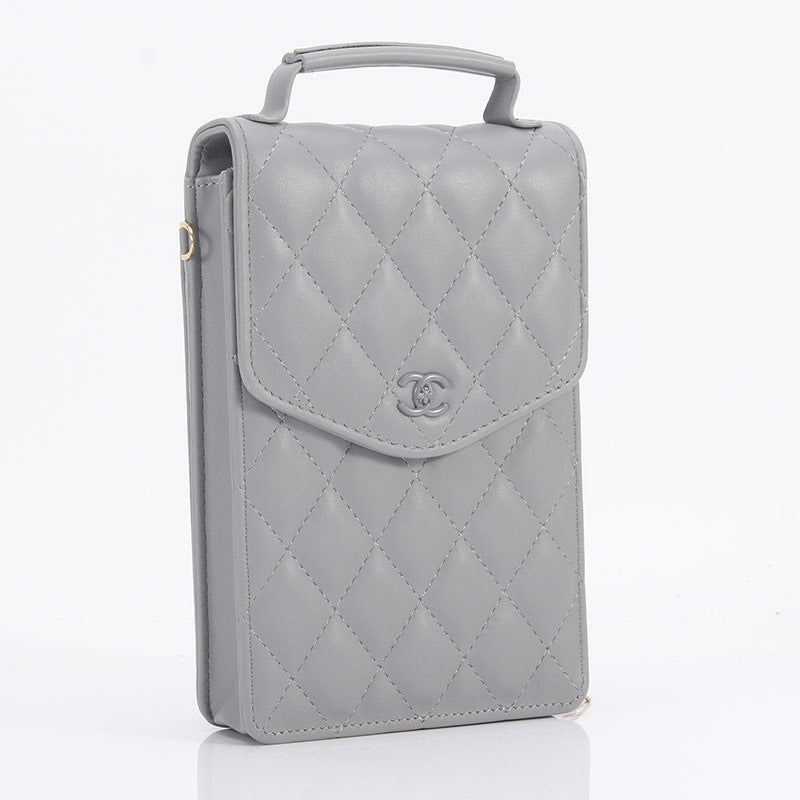 Luxury diamond leather mobile phone bag