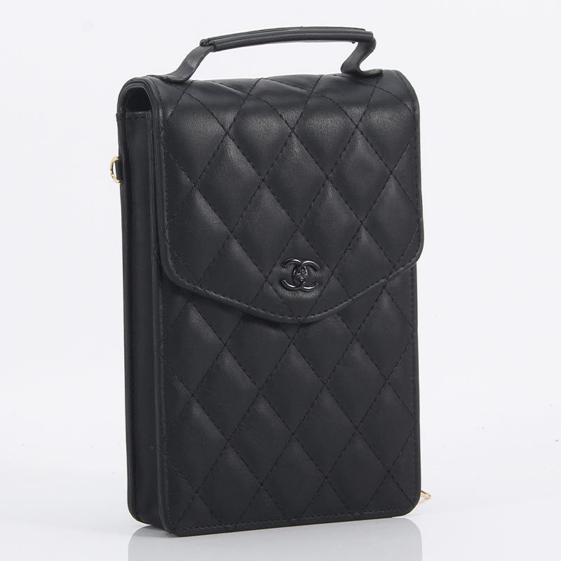 Luxury diamond leather mobile phone bag