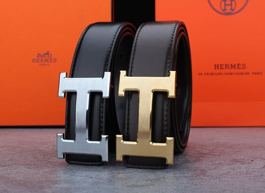 2 Colors Classic Buckle Leather Belt