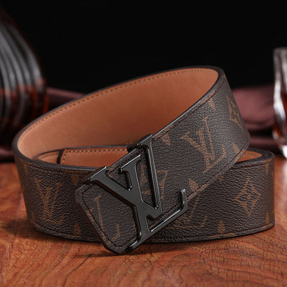 3 Colors luxury printed letter leather belt