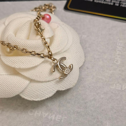 Fashion Pearl Rhinestone Pendants Bracelet