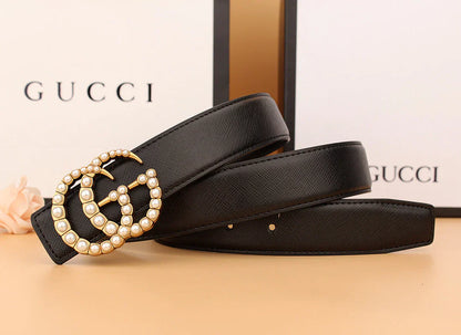 2 styles of luxury pearl belt