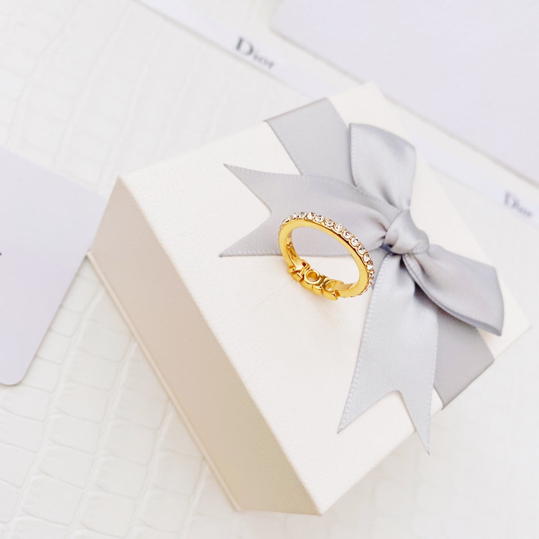 Letters Diamond Ring