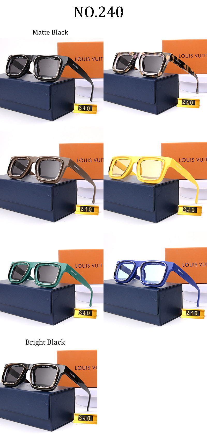 Fashion hot 7 color sunglasses 240