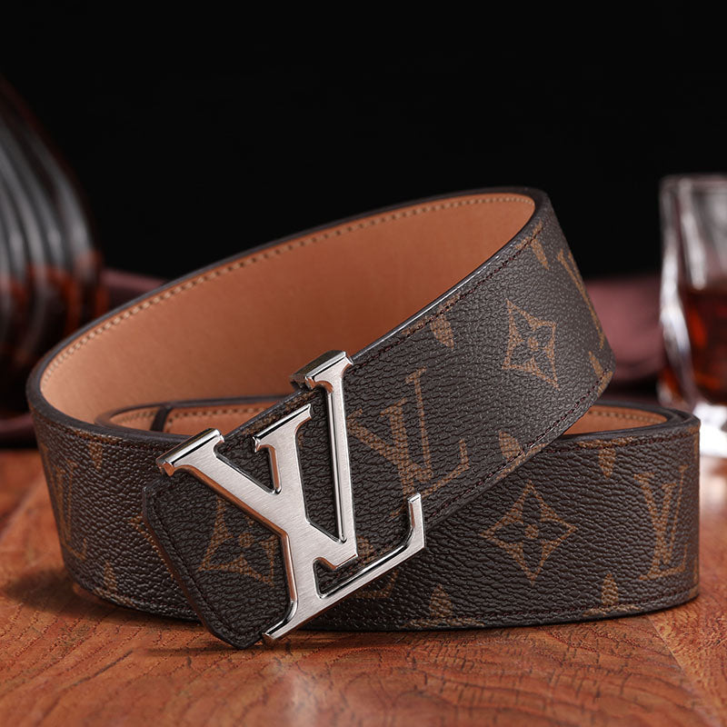 3 Colors luxury printed letter leather belt