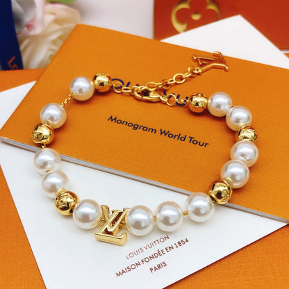 Pearl Metal Ball Bracelet