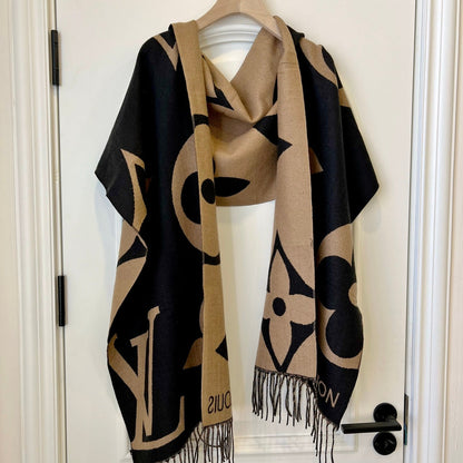 Fashionable tassel 100% cashmere scarf