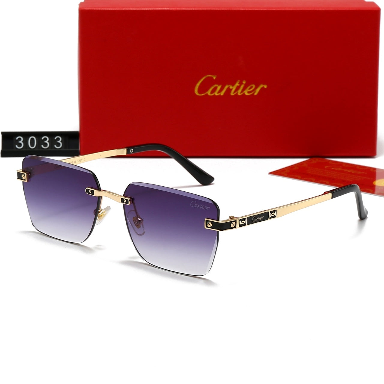 Fashion hot 7 color sunglasses 3033